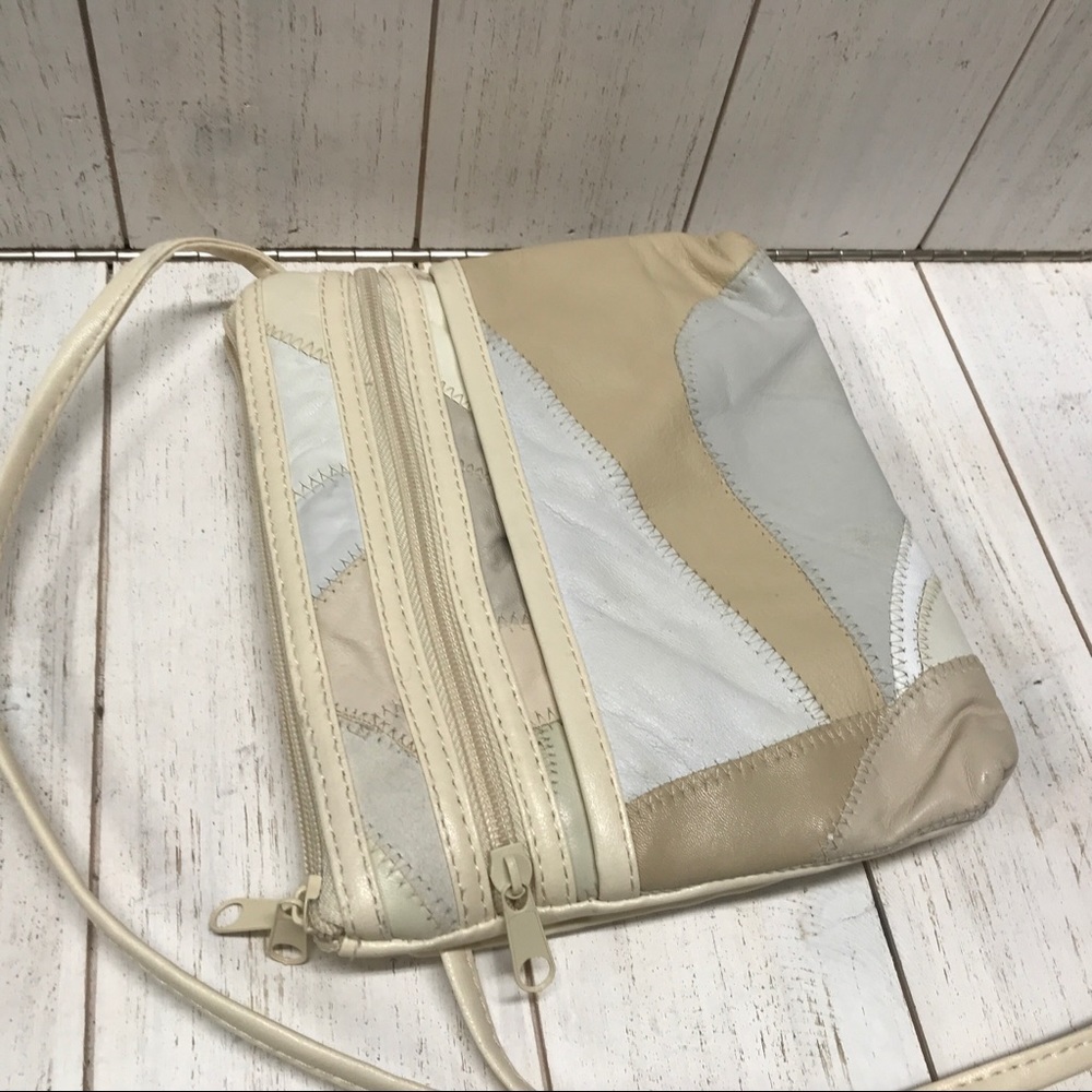 Crossbody Purse Leather Patchwork Material Multi … - image 6
